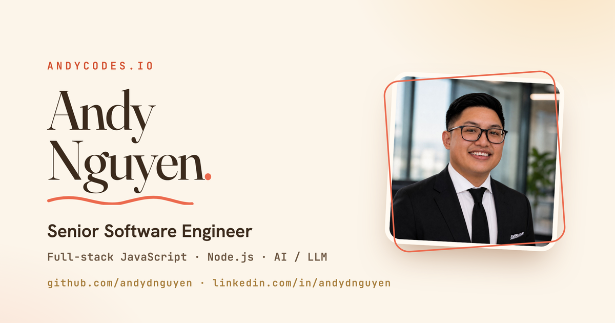 Andy Nguyen · Senior Software Engineer